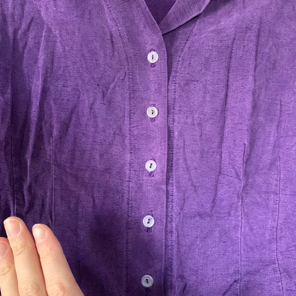 purple button-up - Picture 3 of 8